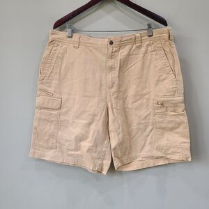 Columbia Mens Cargo Short Size 36 Yellow Y2K Retro Outdoor Hiking Sport